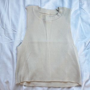 AERIE Tan Tank Top / Cropped / Small in Women